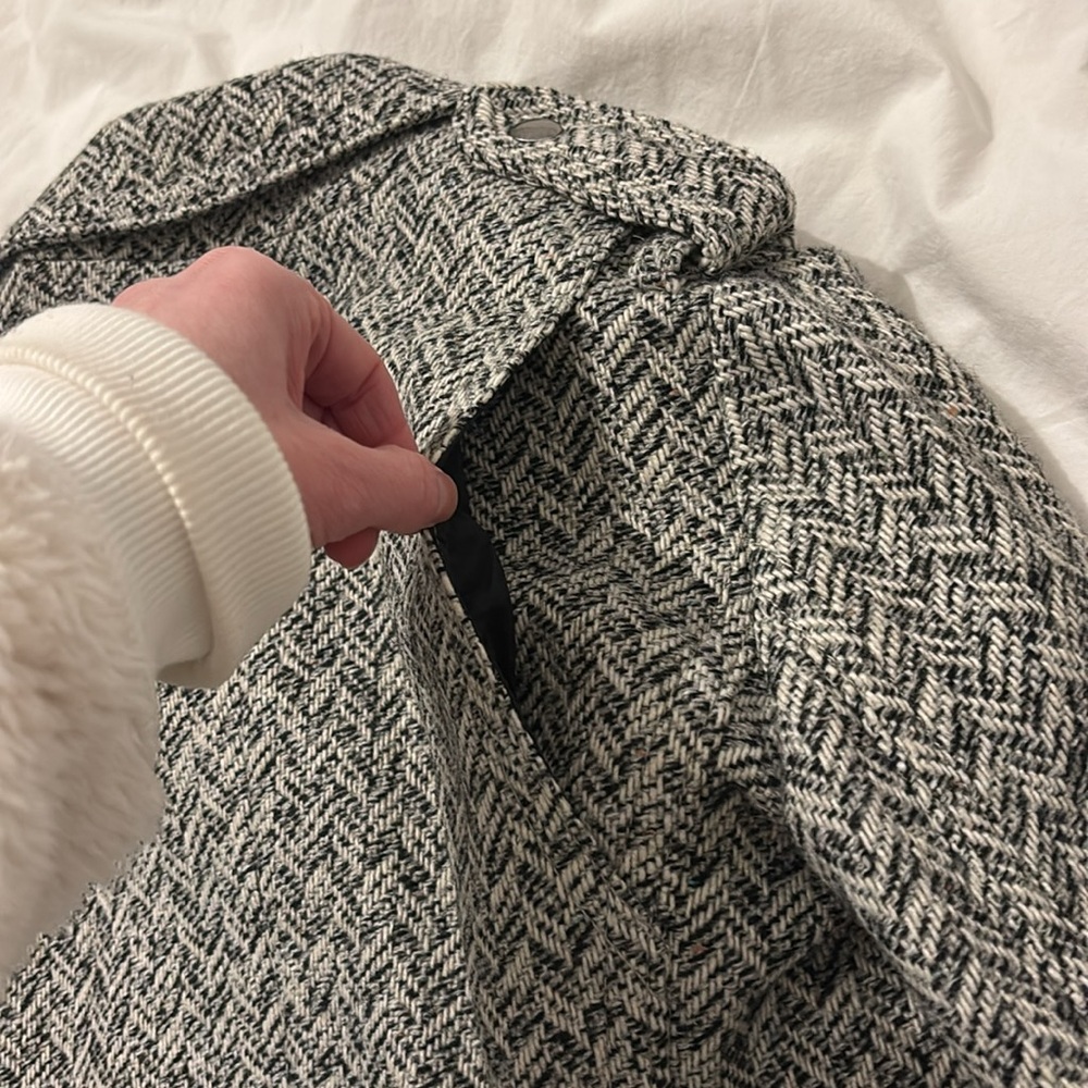 Wool Herringbone Moto Jacket Gap - image 7